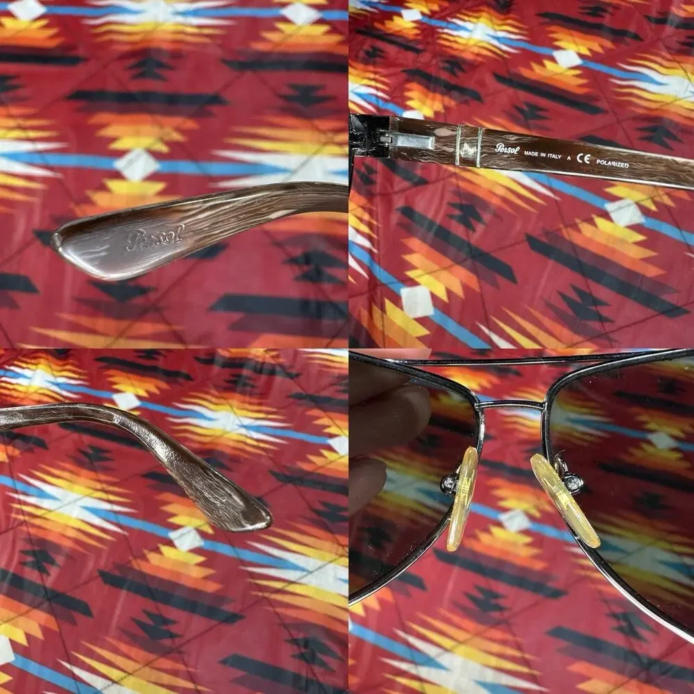 Persol Aviator Sunglasses 2288-S 513/58 Made In Italy Polarized READ